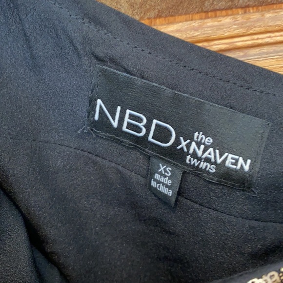 NBD the naven twins LURE sequin mini dress cocktail XS one shoulder sleeveless - Picture 5 of 10